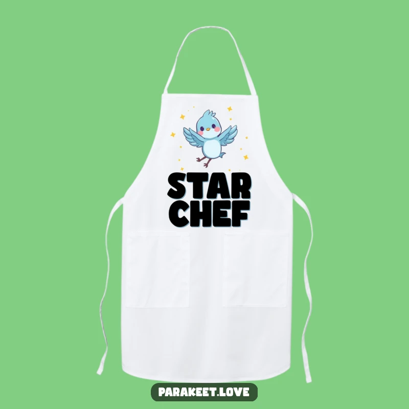 Funny Star Chef Apron: Kitchen Blue Bird Wear, Hilarious Funny Gift