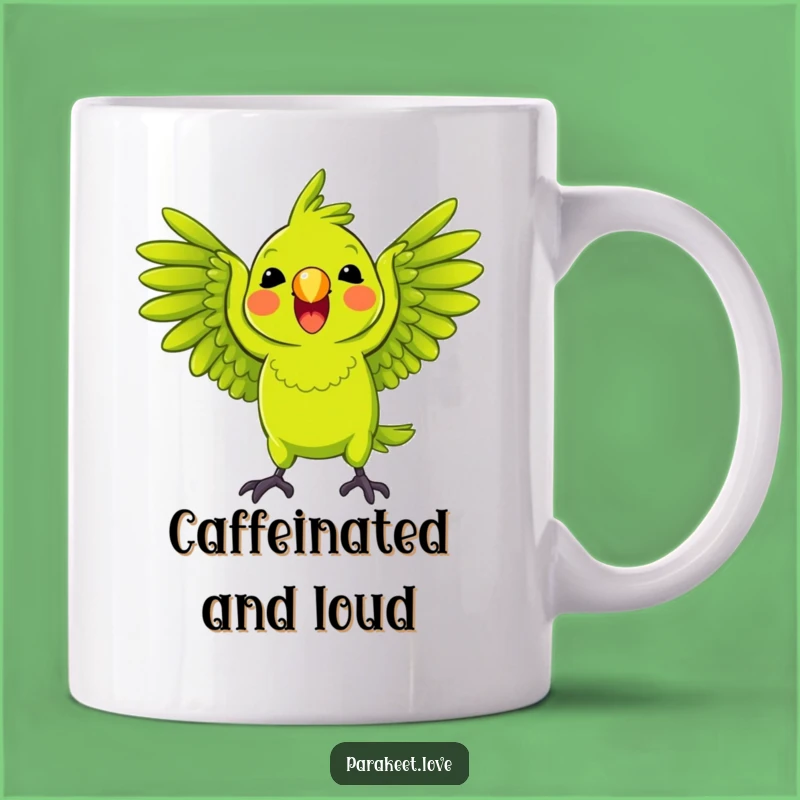 Funny Squawking Parrot Mug: Lively Character Gift for Chatterboxes