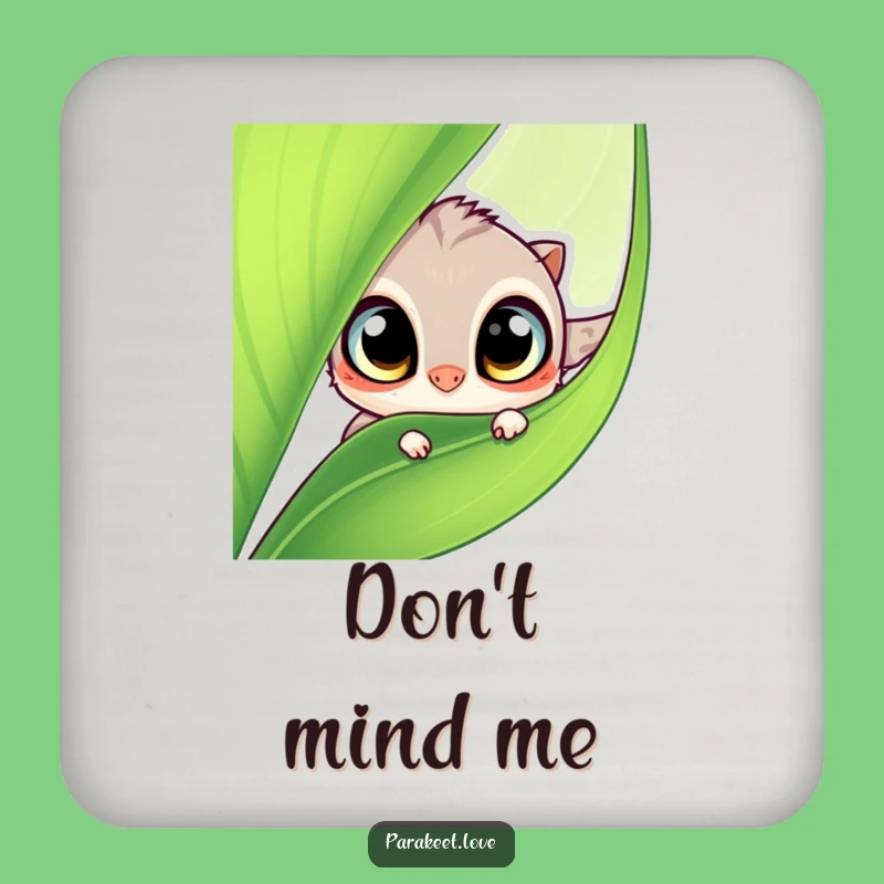 Funny Leaf Guard Coaster: Cute Winged Creature Drink Protector, Funny Gift