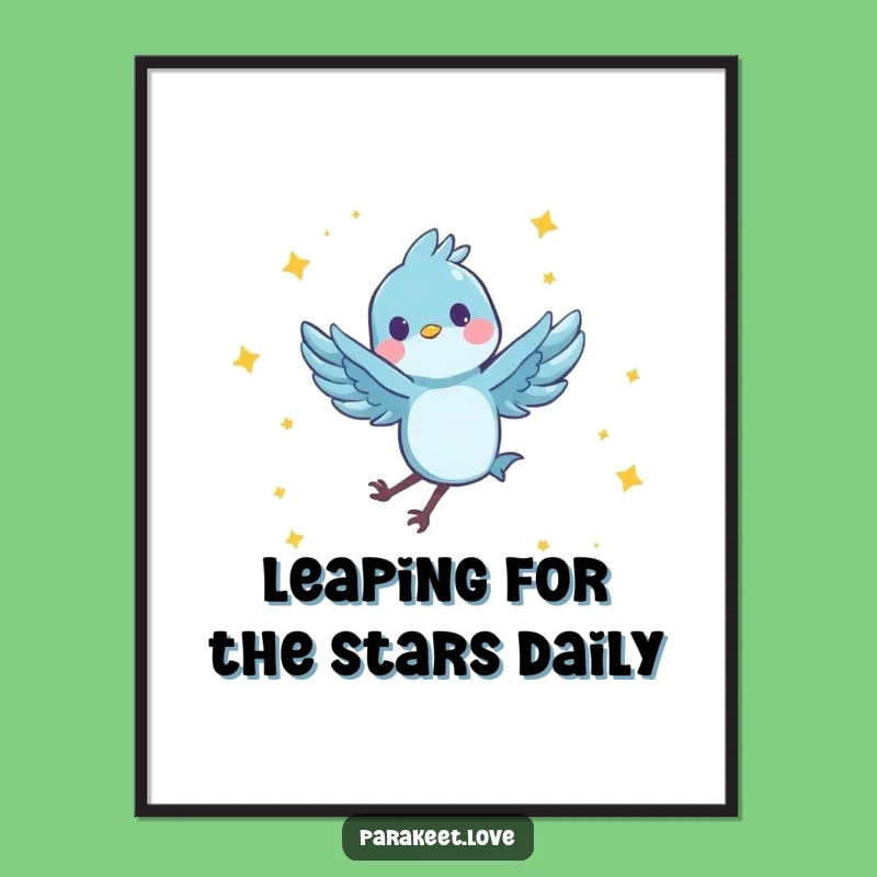 Free Printable Wall Art: Blue Bird, Whimsical Downloadable Decor in Motion