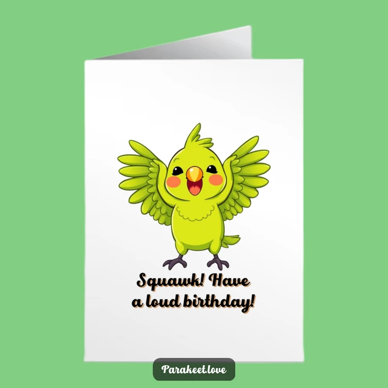 Free Printable Birthday Card: Squawking Parrot Fun, Funny Downloadable Gift for Joy