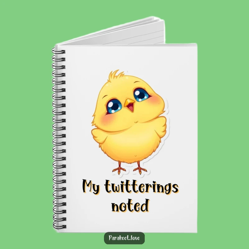 Funny Bobbing Bird Notebook: Jot Down Happy Thoughts