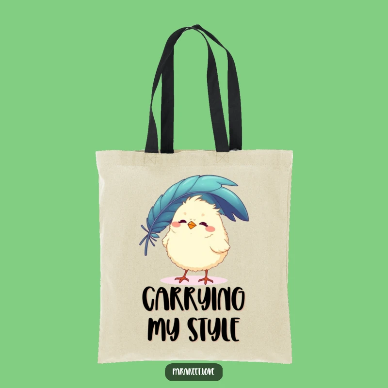 Funny Feather Friend Tote Bag: Bird Canvas Bag, Great Funny Gift